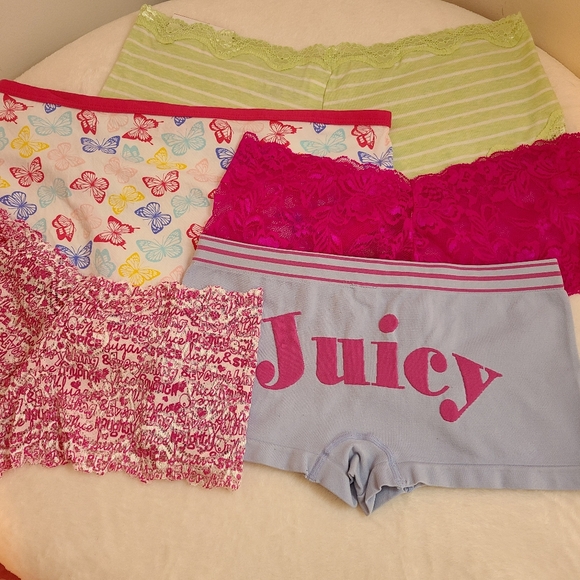 Y2K Vintage 5pk Sexy Colorful Graphic Boyshort Panties Size Lg - Picture 4 of 5